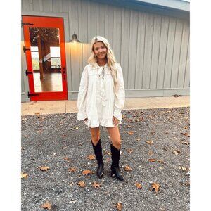 FREE PEOPLE 5 O'clock Tea Time Mini Dress in Tea Size X-Large